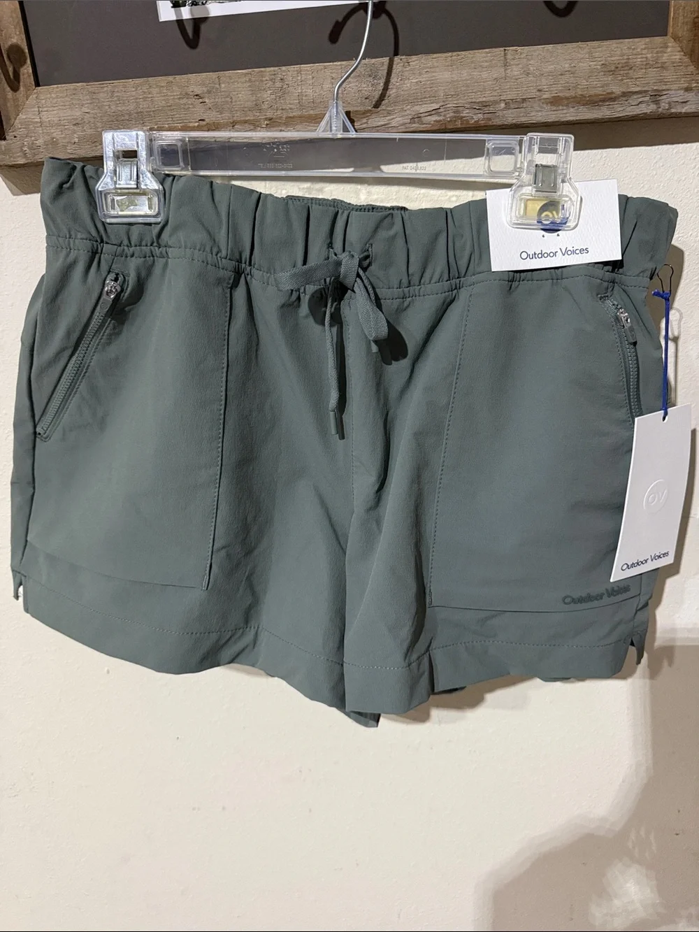 NWT Outdoor Voices Agave Green RekTrek Shorts
